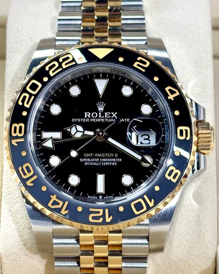 2024 Rolex GMT-Master II "Bumblebee" 40MM Black Dial Two-Tone Jubilee Bracelet (126713GRNR)