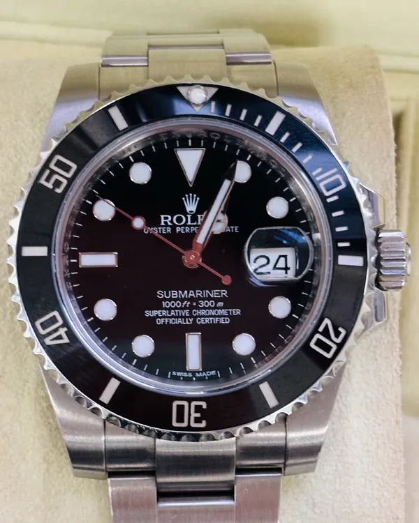 2010 Rolex Submariner 40MM Black Dial Oyster Bracelet (116610)