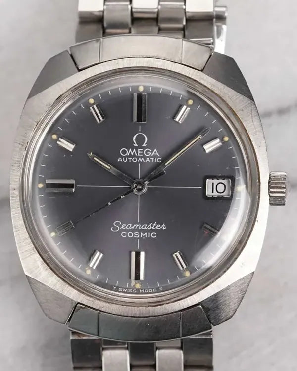 Omega Seamaster Cosmic 35MM Grey Dial Steel Bracelet (166.022)