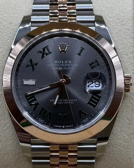 2024 Rolex Datejust "Wimbledon" 41MM Slate Dial Two-Tone Jubilee Bracelet (126301)