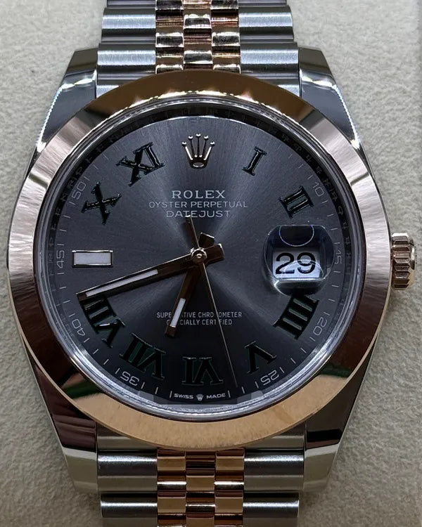 2024 Rolex Datejust "Wimbledon" 41MM Slate Dial Two-Tone Jubilee Bracelet (126301)