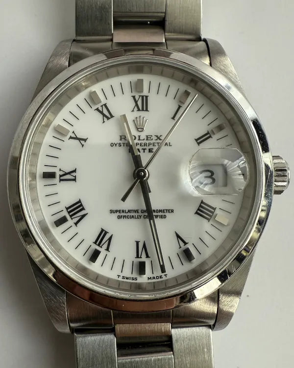 1998 Rolex Oyster Perpetual 34MM White Dial Oyster Bracelet (15200)