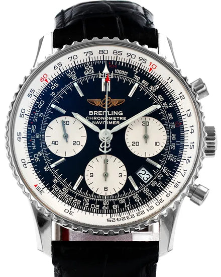 2010 Breitling Navitimer 42MM Black Dial Leather Strap (A23322)