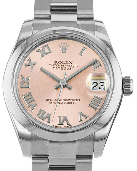 Rolex Datejust 31MM Pink Dial Oyster Bracelet (178240)