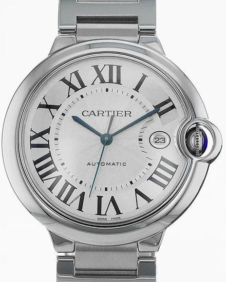 Cartier Ballon Bleu De Cartier 42MM Silver Dial Steel Bracelet (W69012Z4)