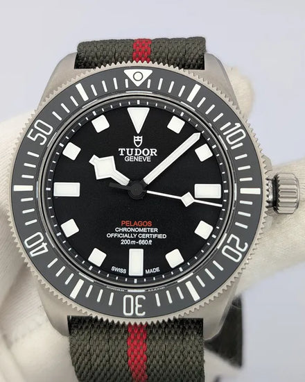 2023 Tudor Pelagos FXD 42MM Black Dial Textile Strap (25717N)