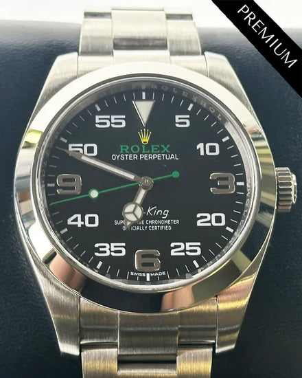 No Reserve - 2017 Rolex Air-King 40MM Black Dial Oyster Bracelet (116900)