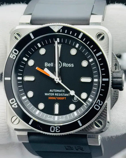 2018 Bell & Ross BR 03-92 Diver 42MM Black Dial Rubber Strap (BR03-92-DIV)