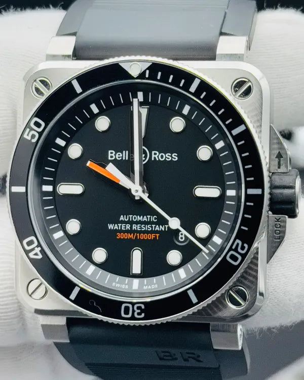 2018 Bell & Ross BR 03-92 Diver 42MM Black Dial Rubber Strap (BR03-92-DIV01389)