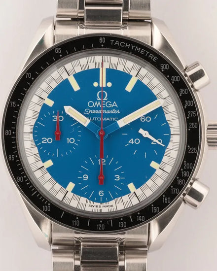 Omega Speedmaster "Michael Schumacher" 39MM Blue Dial Steel Bracelet (3510.81.00)