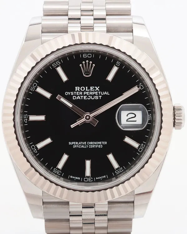 Rolex Datejust 41MM Black Dial Jubilee Bracelet (126334)