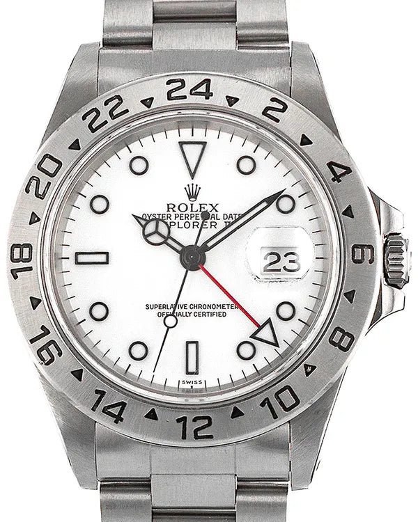 Rolex Explorer II "Polar" 40MM White Dial Oyster Bracelet (16570)
