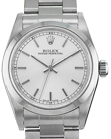 Rolex Oyster Perpetual 31MM Silver Dial Oyster Bracelet (77080)