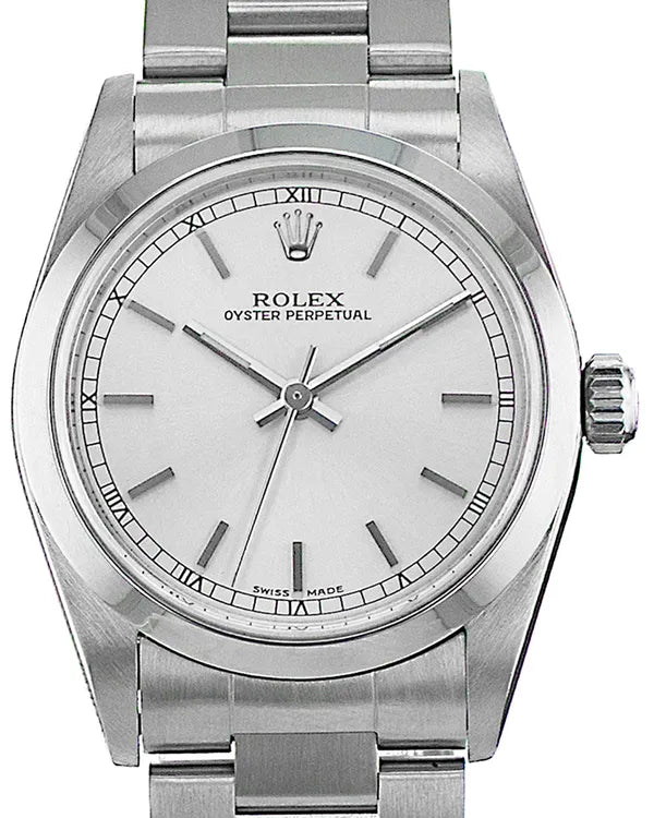 Rolex Oyster Perpetual 31MM Silver Dial Oyster Bracelet (77080)