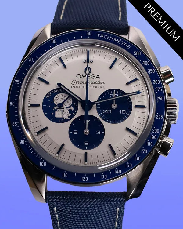 2025 Omega Speedmaster "Silver Snoopy Award" 42MM Silver Dial Textile Strap (310.32.42.50.02.001)