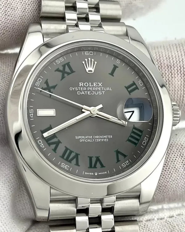 2019 Rolex Datejust "Wimbledon" 41MM Slate Dial Jubilee Bracelet (126300)