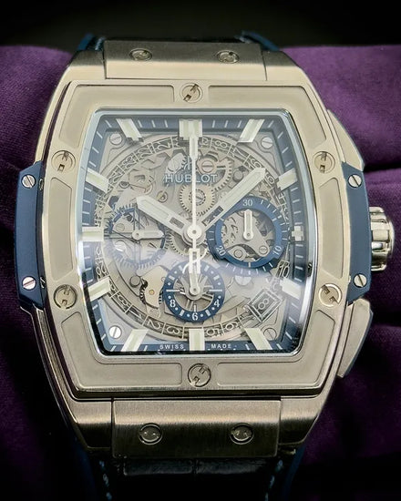 2020 Hublot Spirit Of Big Bang 42MM Skeleton Dial Leather Strap (641.NX.7170.LR)