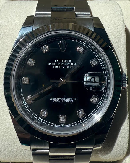 2025 Rolex Datejust 41MM Black Dial Oyster Bracelet (126334)