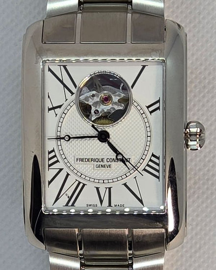 Frederique Constant Classics Calée "Japan Exclusive" 33.3MM Silver Dial Steel Bracelet (FC-310MC4S36B)