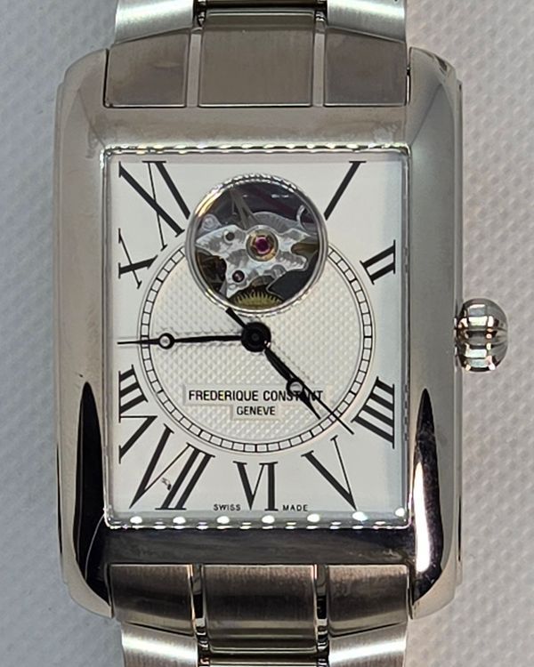 Frederique Constant Classics Calée "Japan Exclusive" 33.3MM Silver Dial Steel Bracelet (FC-310MC4S36B)