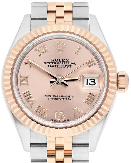 2021 Rolex Lady-Datejust 28MM Pink Sundust Dial Two-Tone Jubilee Bracelet (279171)