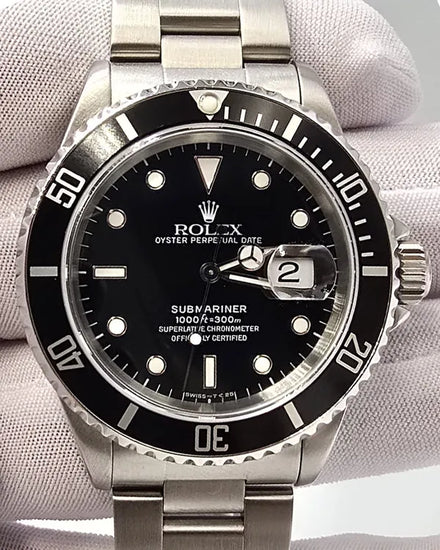 Rolex Submariner Date 40MM Black Dial Oyster Bracelet (16610)
