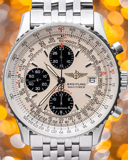 Breitling Navitimer Fighters "Panda" Edition 41MM Silver Dial Steel Bracelet (A13330)