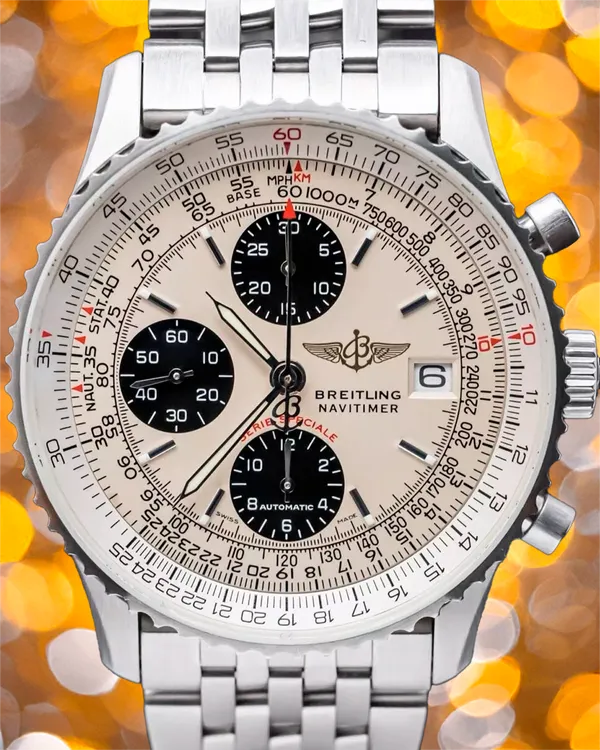Breitling Navitimer Fighters "Panda" Edition 41MM Silver Dial Steel Bracelet (A13330)