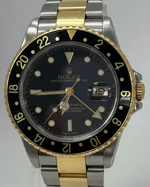 Rolex GMT-Master II 40MM Black Dial Two-Tone Oyster Bracelet (16713)