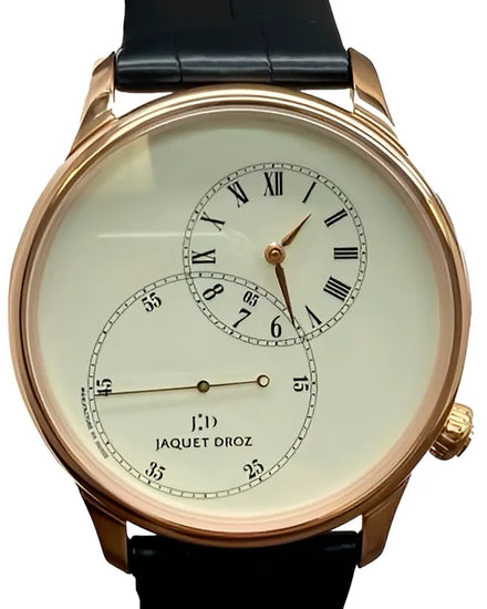 2024 Jaquet Droz Seconde Grande 43MM Champagne Dial Leather Strap (J006033)