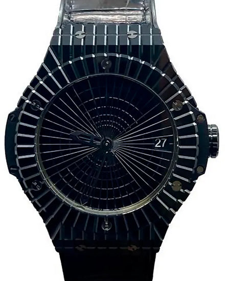 Hublot Big Bang Caviar 41MM Black Dial Leather Strap (346.CX.1800.RX)