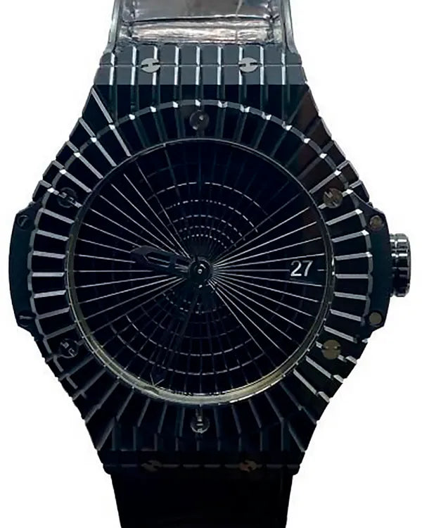 Hublot Big Bang Caviar 41MM Black Dial Leather Strap (346.CX.1800.RX)