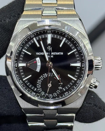 Vacheron Constantin Overseas Dual Time 41MM Black Dial Steel Bracelet (7900V/110A-B546)