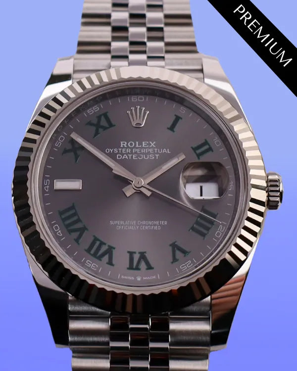2025 Rolex Datejust "Wimbledon" 41MM Slate Dial Jubilee Steel Bracelet (126334)