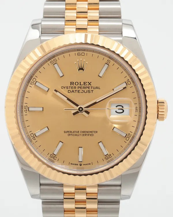 Rolex Datejust 41MM Champagne Dial Two-Tone Jubilee Bracelet (126333)