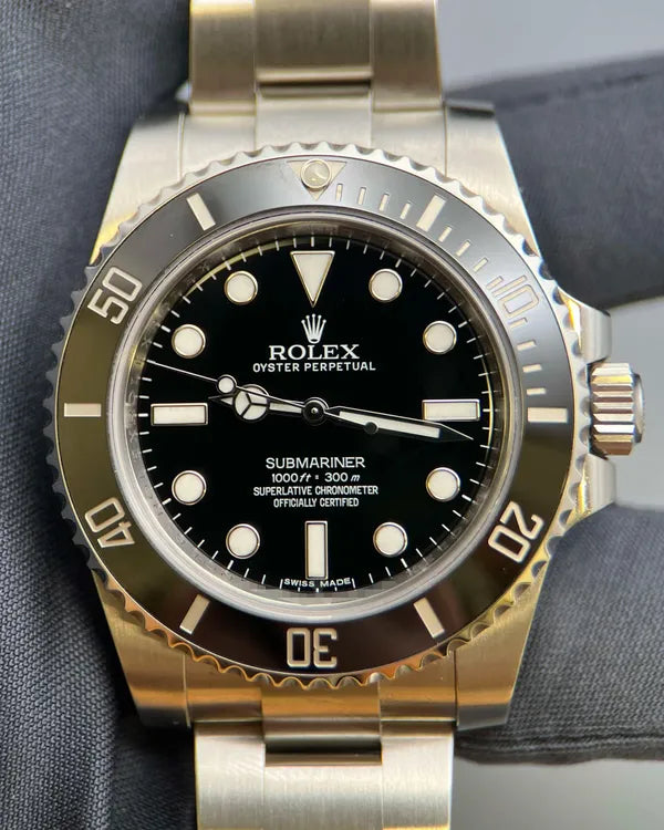 2015 Rolex Submariner No-Date 40MM Black Dial Oyster Bracelet (114060)