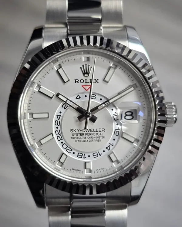 2023 Rolex Sky-Dweller 42MM White Dial Oyster Bracelet (326934)