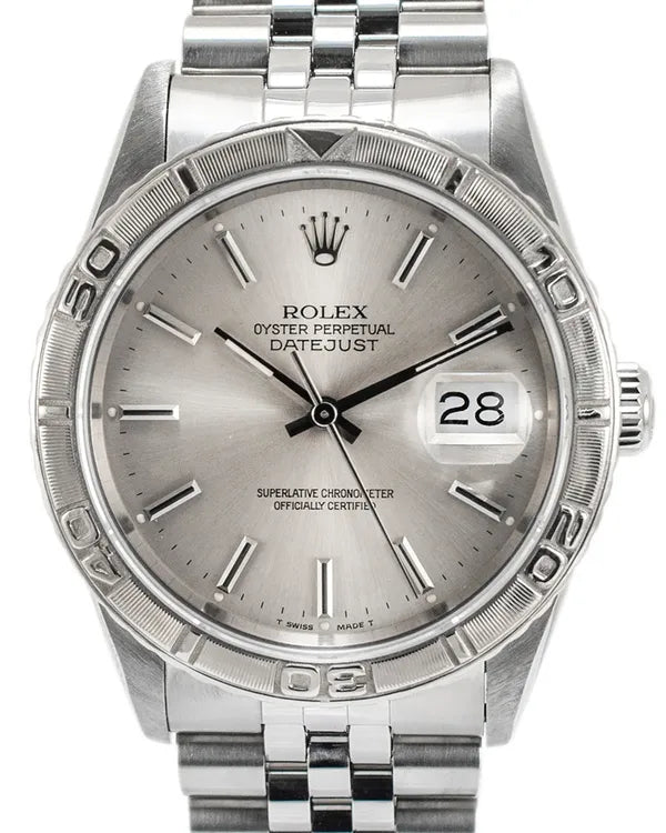 Rolex Datejust Turn-O-Graph 36MM Silver Dial Oyster Bracelet (16264)