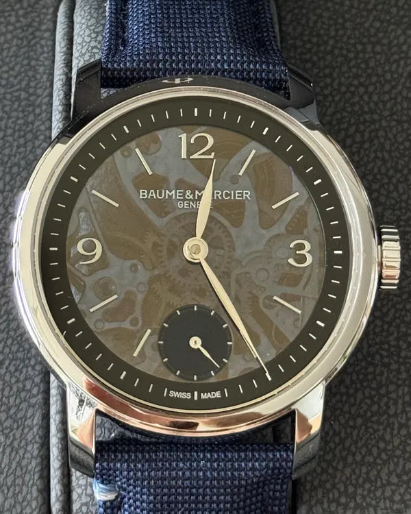 Baume & Mercier Classima 42MM Blue Dial Textile Strap (M0A10735)