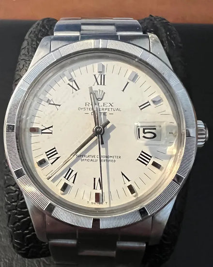 Rolex Oyster Perpetual Date 34MM White Dial Oyster Bracelet (15010)