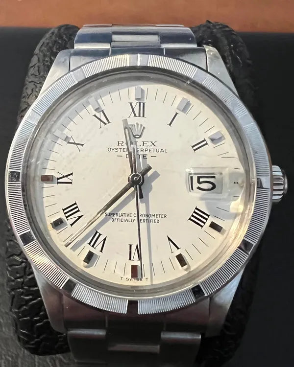 Rolex Oyster Perpetual Date 34MM White Dial Oyster Bracelet (15010)