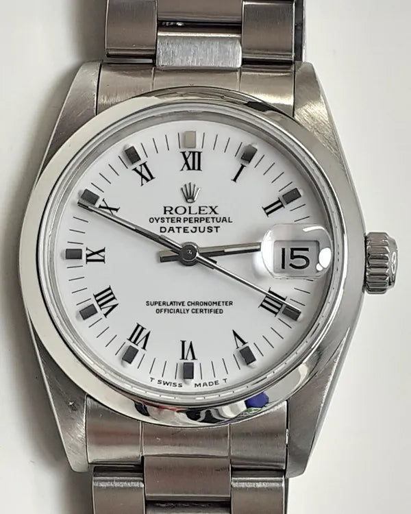 Rolex Datejust 31MM White Dial Oyster Bracelet (68240)
