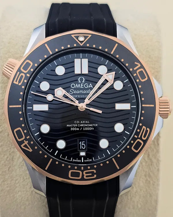 No Reserve - 2024 Omega Seamaster Diver 300M 42MM Black Dial Rubber Strap (210.22.42.20.01.002)