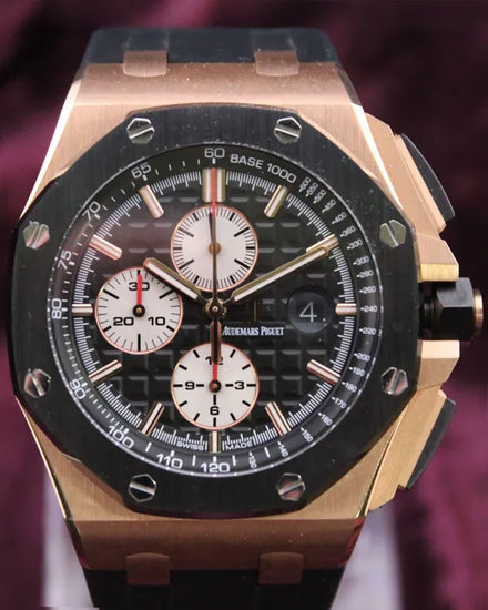 2015 Audemars Piguet Royal Oak Offshore Chronograph 44MM Black Dial Rubber Strap (26401RO.OO.A002.CA.01)