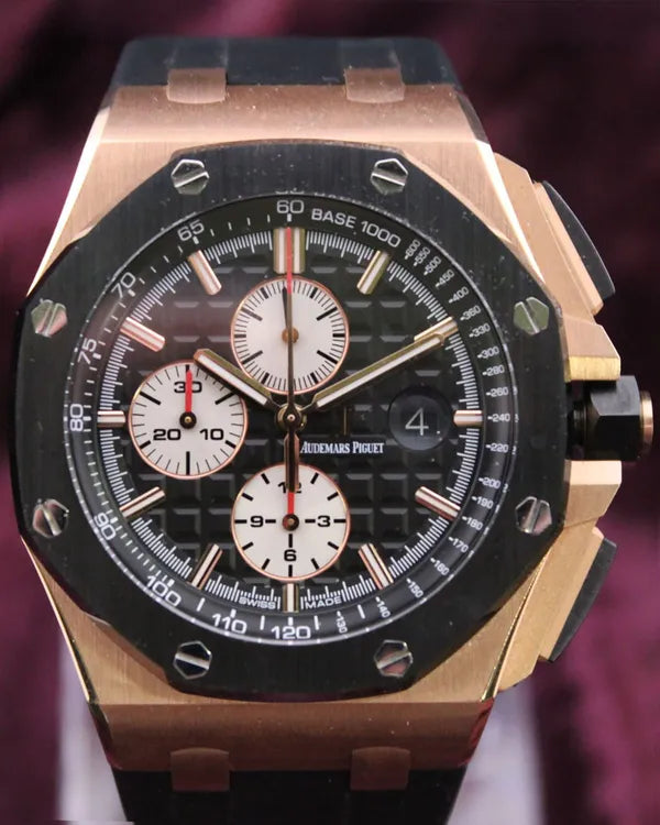 2014 Audemars Piguet Royal Oak Offshore Chronograph 44MM Black Dial Rubber Strap (26401RO.OO.A002.CA.01)