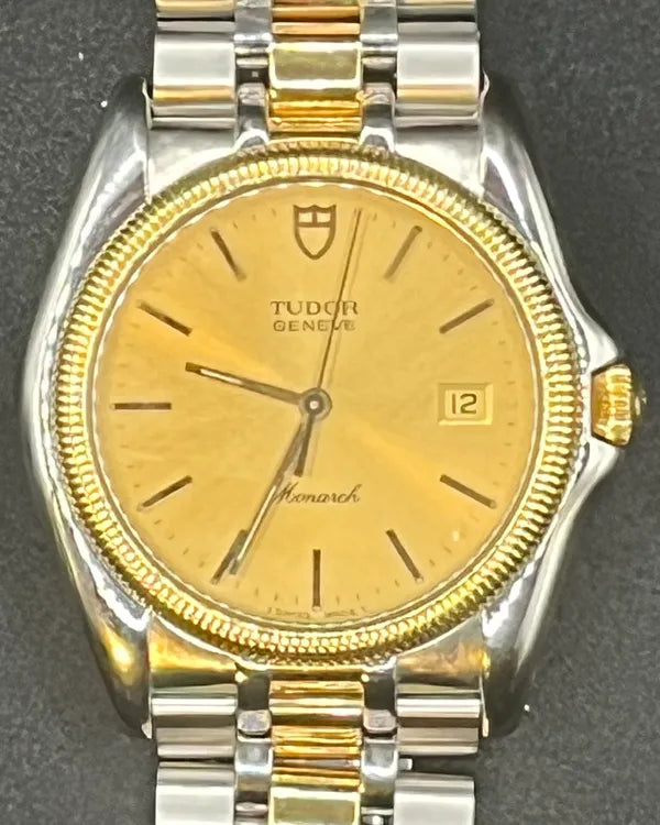 Tudor Monarch Quartz 36MM Champagne Dial Two-Tone Bracelet (15733)