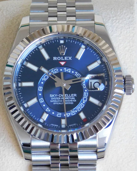 2022 Rolex Sky-Dweller 42MM Blue Dial Jubilee Bracelet (336934)