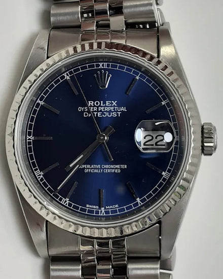Rolex Datejust 36MM Blue Dial Jubilee Bracelet (16234)