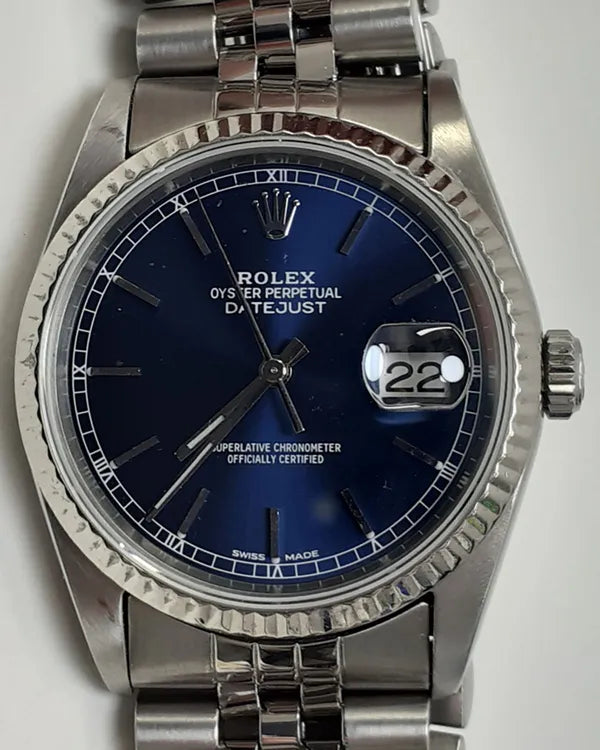 Rolex Datejust 36MM Blue Dial Jubilee Bracelet (16234)