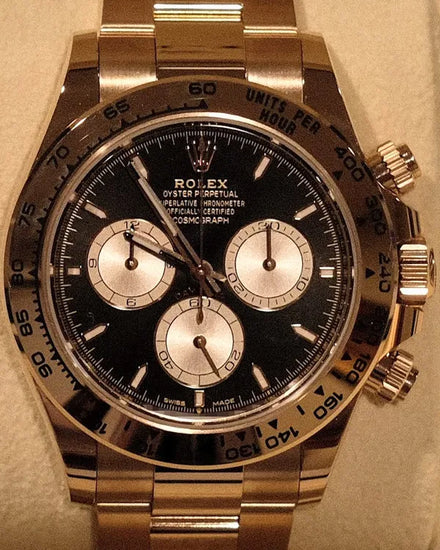 2025 Rolex Cosmograph Daytona 40MM Black Dial Rose Gold Oyster Bracelet (126505)